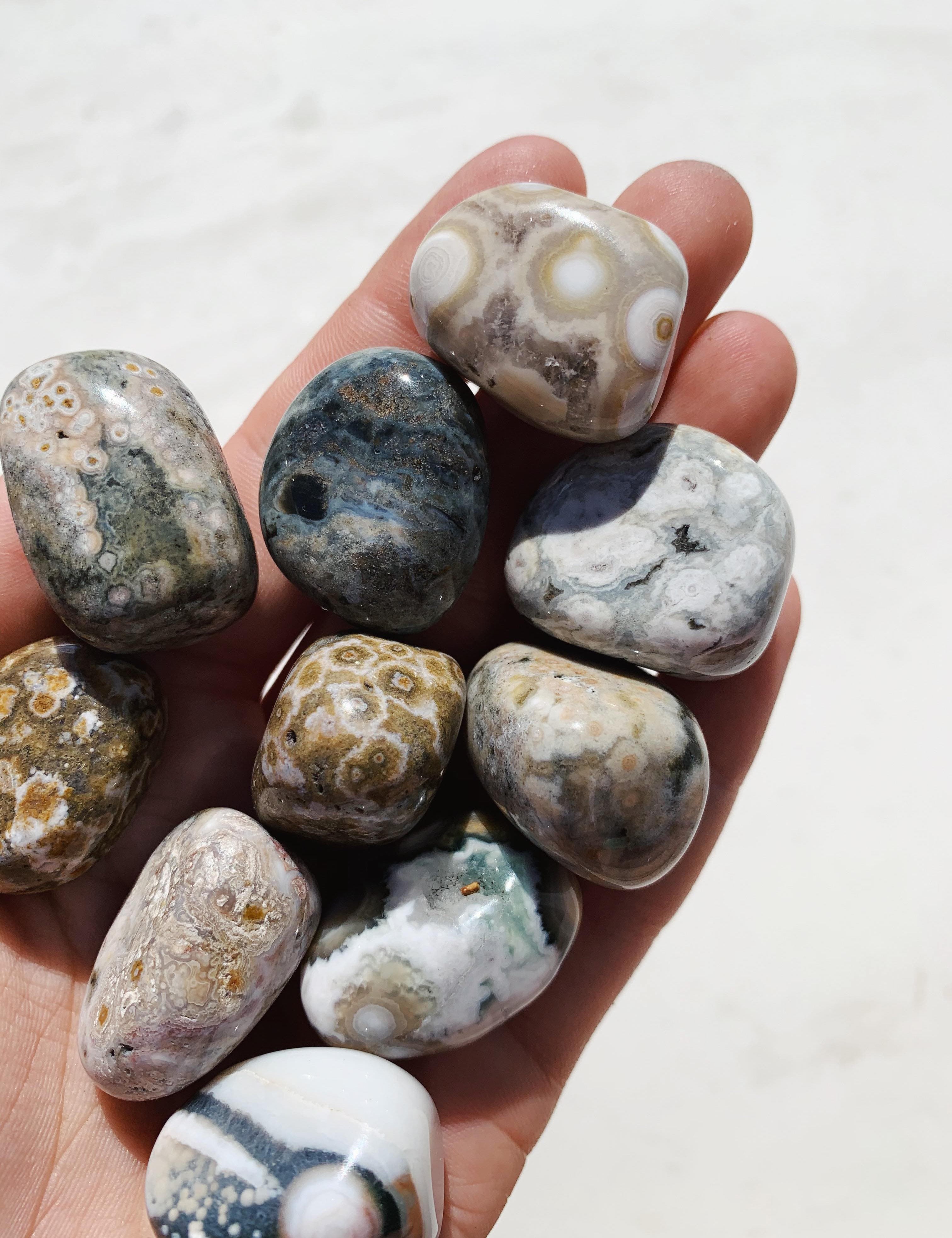 Ocean Jasper Tumble - Ground/Relax tumbled cleanse & co.