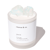 Opalite Intention Crystal Candle - strong & connected candle cleanse and co.