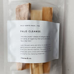 Palo Santo Wood with Clear Quartz (3 piece) cleansing, Self & Home cleanse and co.