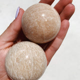 Peach Moonstone Sphere - Intuitively Chosen sphere cleanse & co.