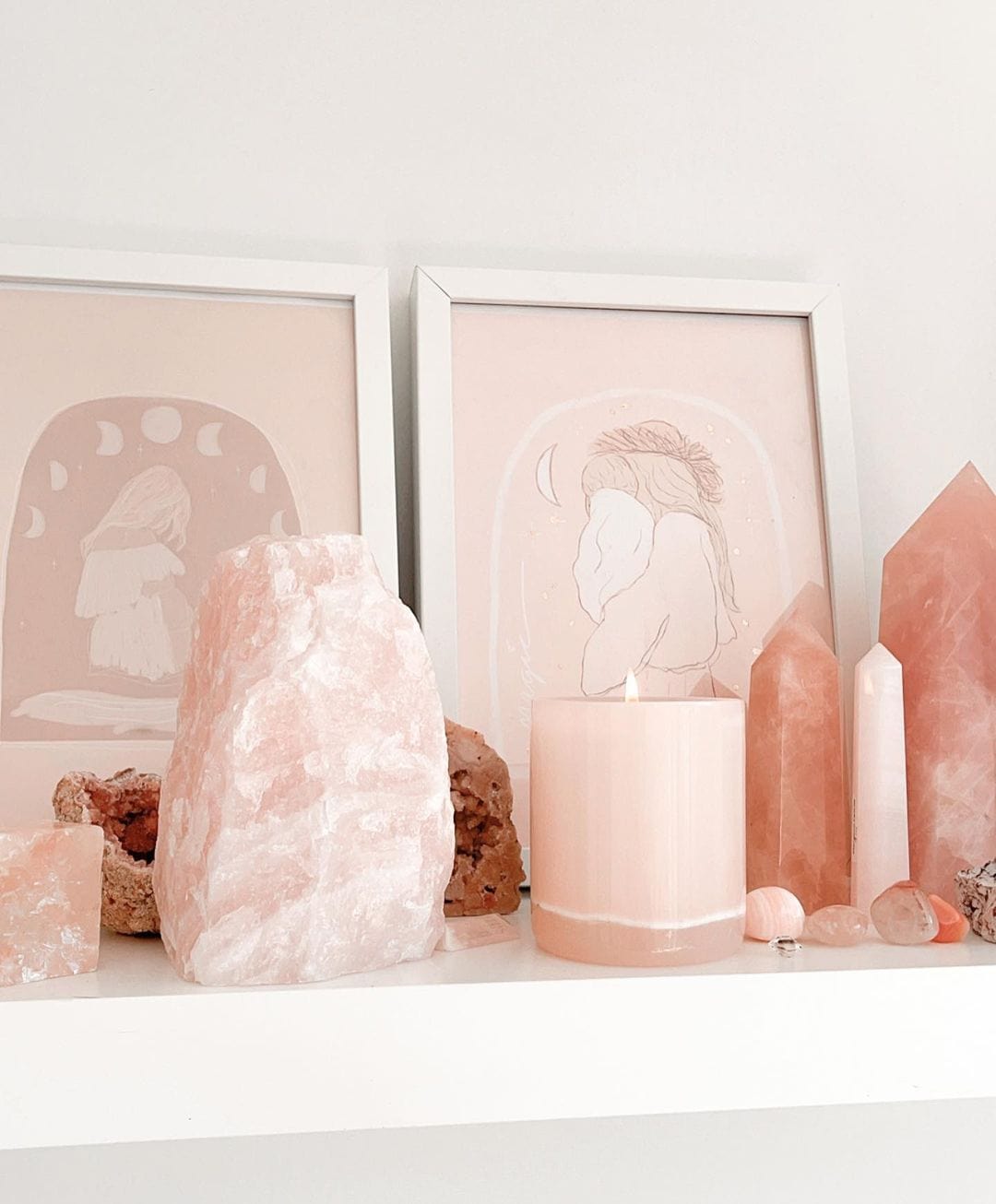 Pink Onyx Candle candle cleanse & co.