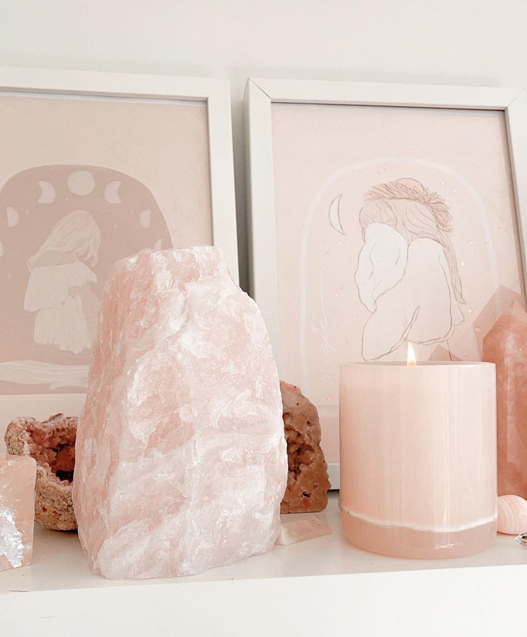 Pink Onyx Candle candle cleanse & co.