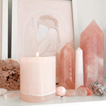 Pink Onyx Candle candle Coconut Lime & Elderflower cleanse & co.