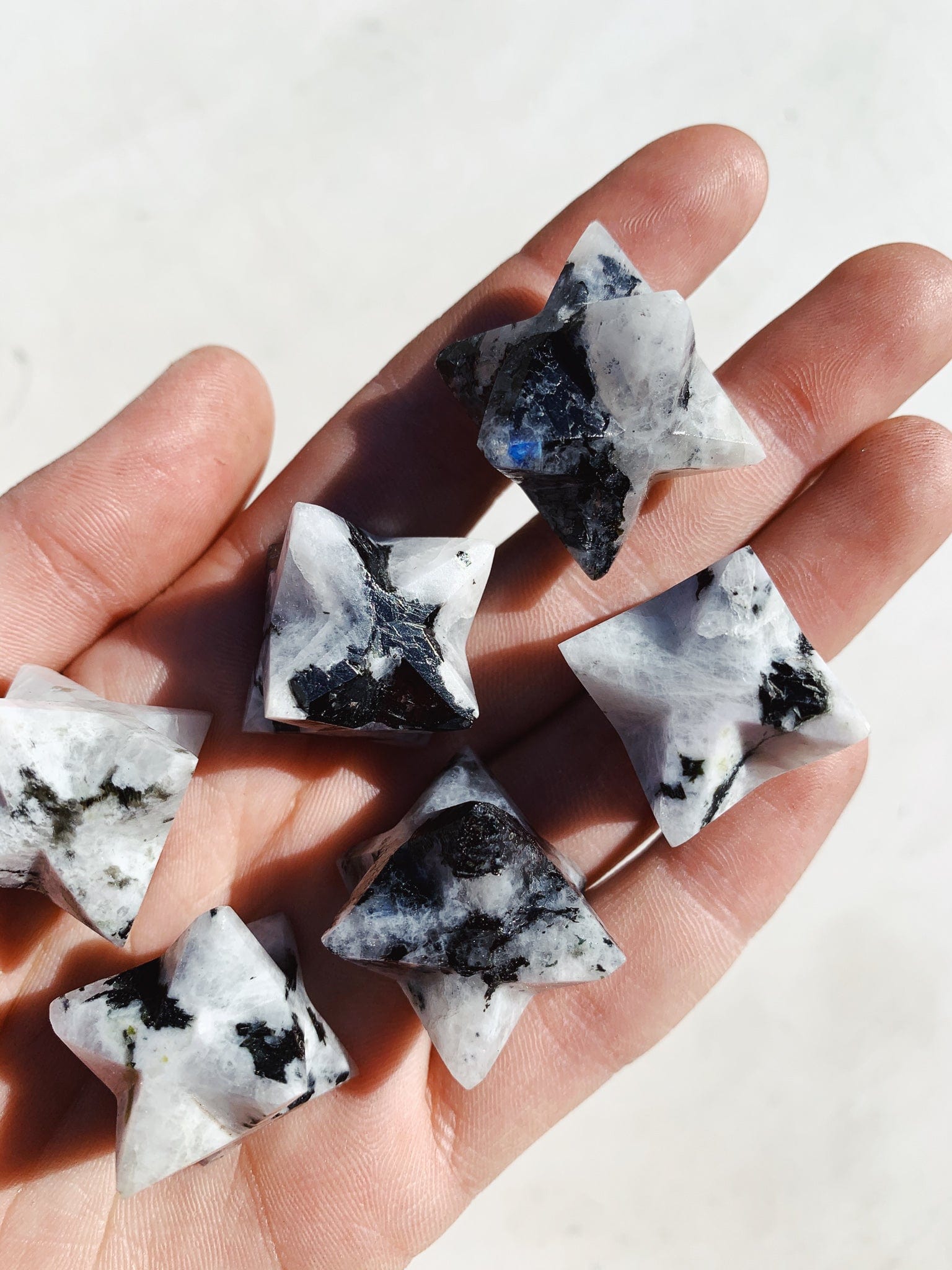 Rainbow Moonstone - Merkaba Star shape cleanse & co.