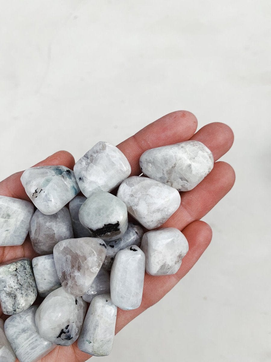 Rainbow Moonstone Tumble - Hope/Balance tumbled cleanse & co.