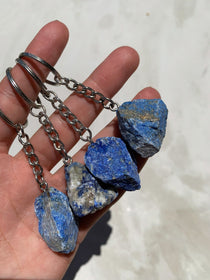 Raw Lapis Lazuli Key Chain cleanse & co.
