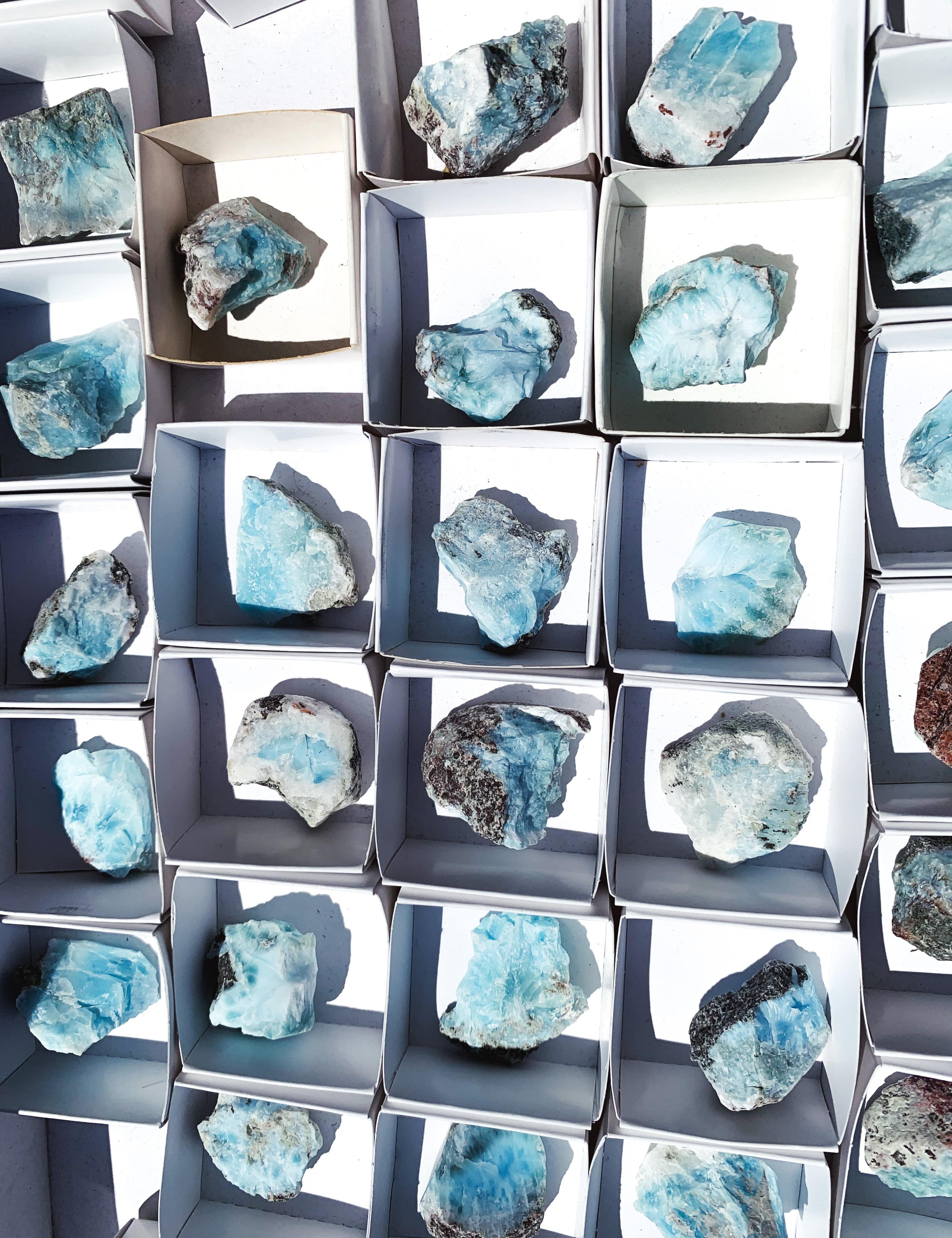 Raw Larimar - Intuitively Chosen raw cleanse & co.