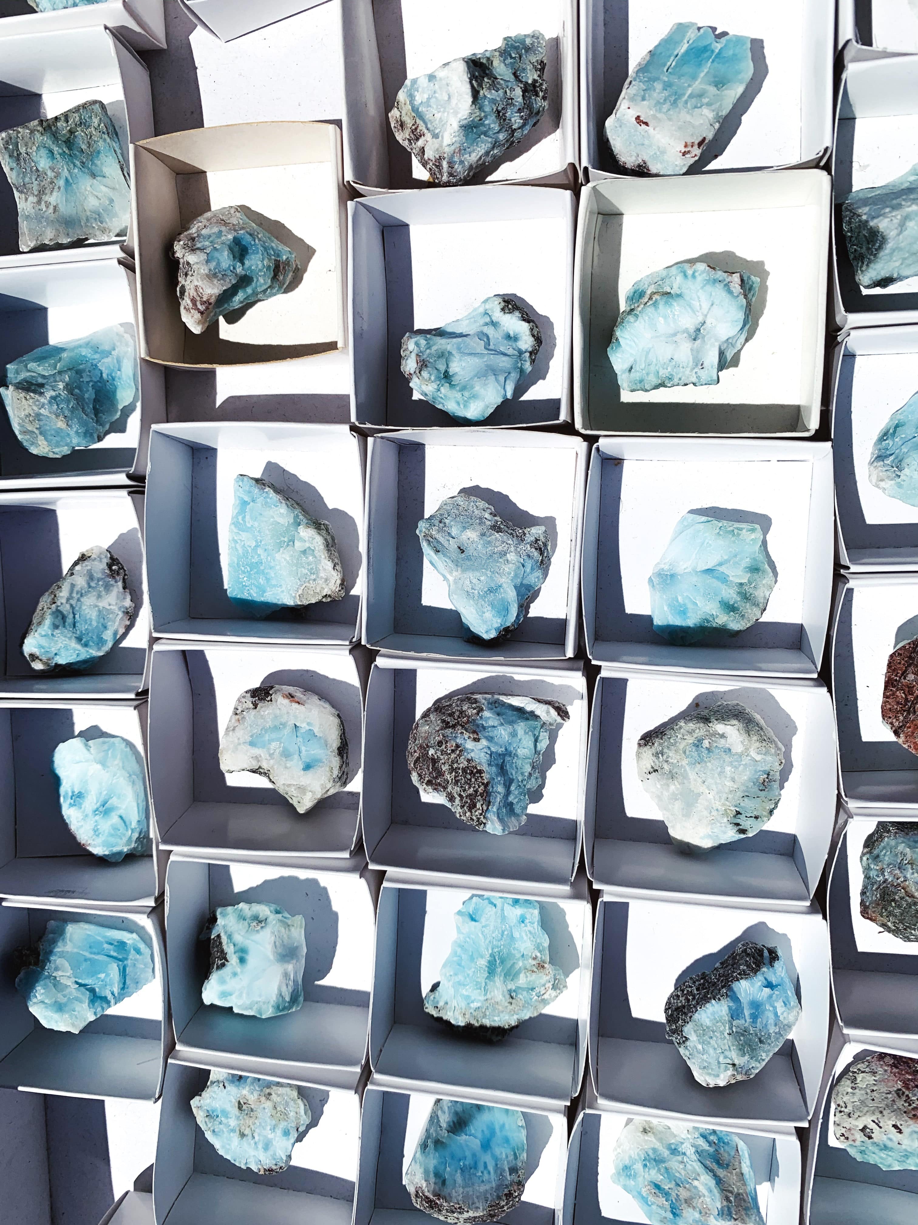 Raw Larimar - Intuitively Chosen raw cleanse & co.