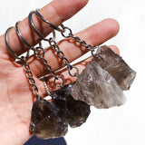 Raw Smokey Quartz Key Chain cleanse & co.