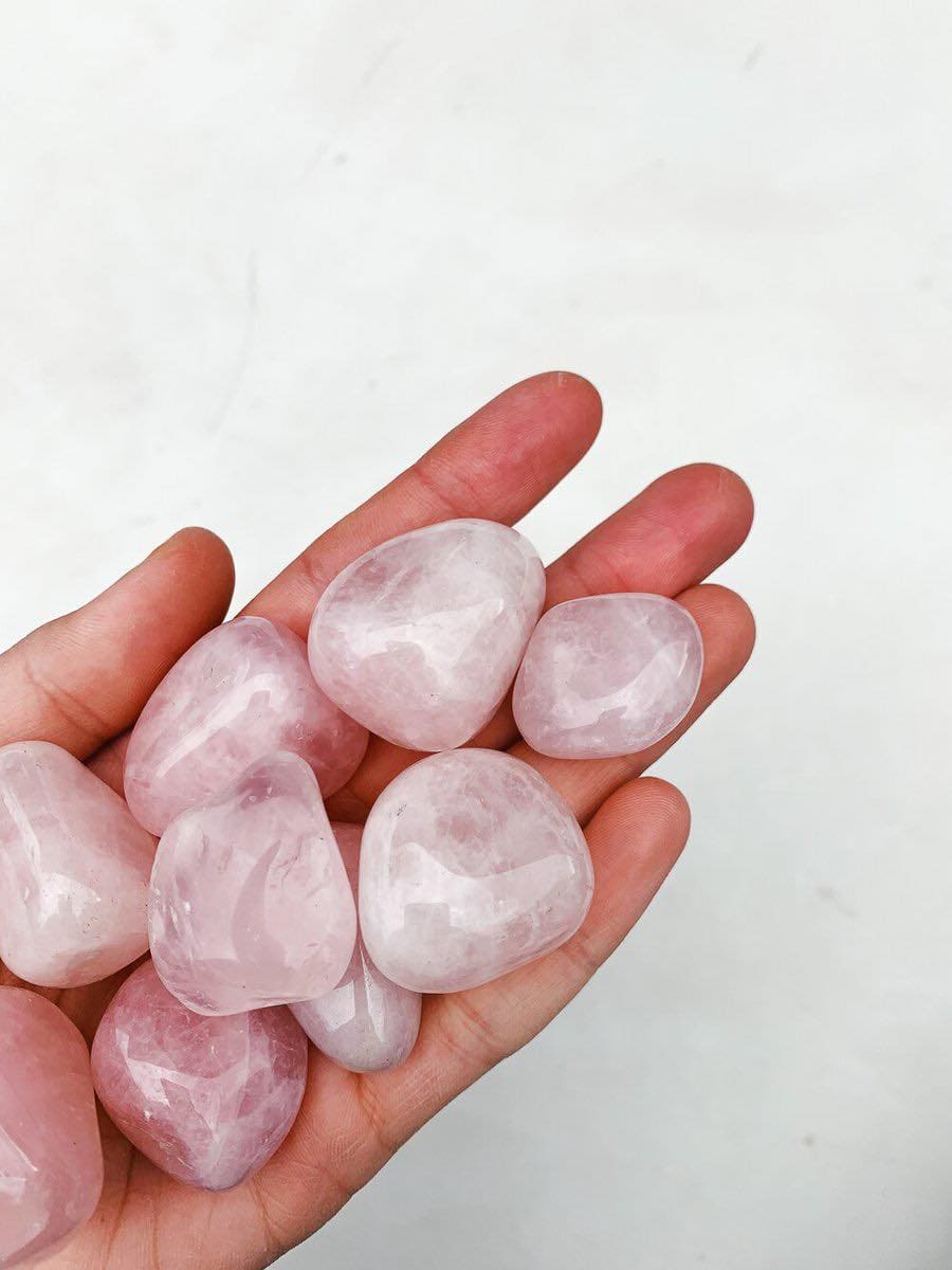 Rose Quartz Tumble -  Healing/Nurturing tumbled cleanse & co.