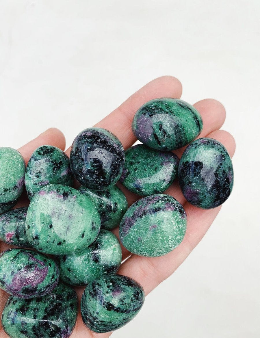 Ruby in Zoisite Tumble - Happiness/Positivity tumbled cleanse & co.