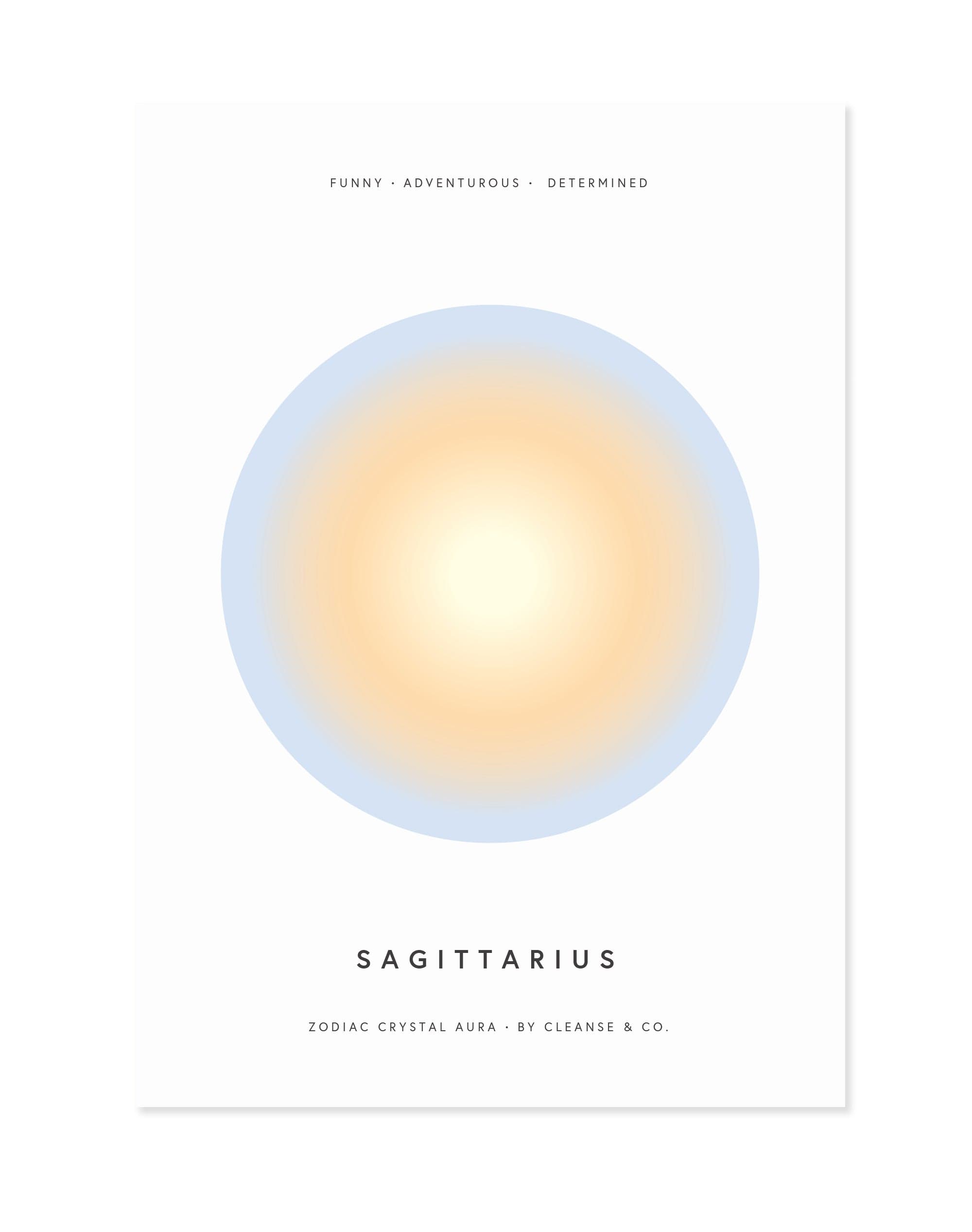 Sagittarius Aura - Zodiac Print print cleanse & co.