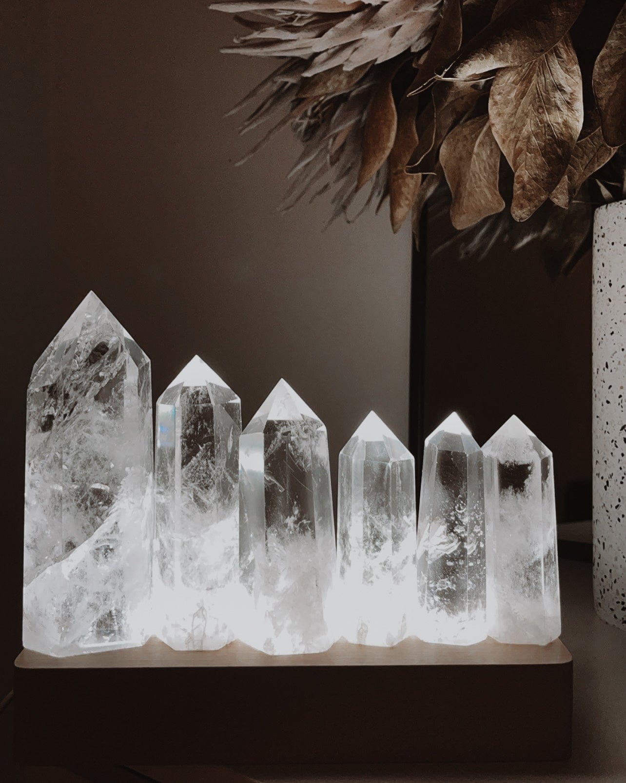Slimline Crystal Light Stand Self & Home cleanse & co.