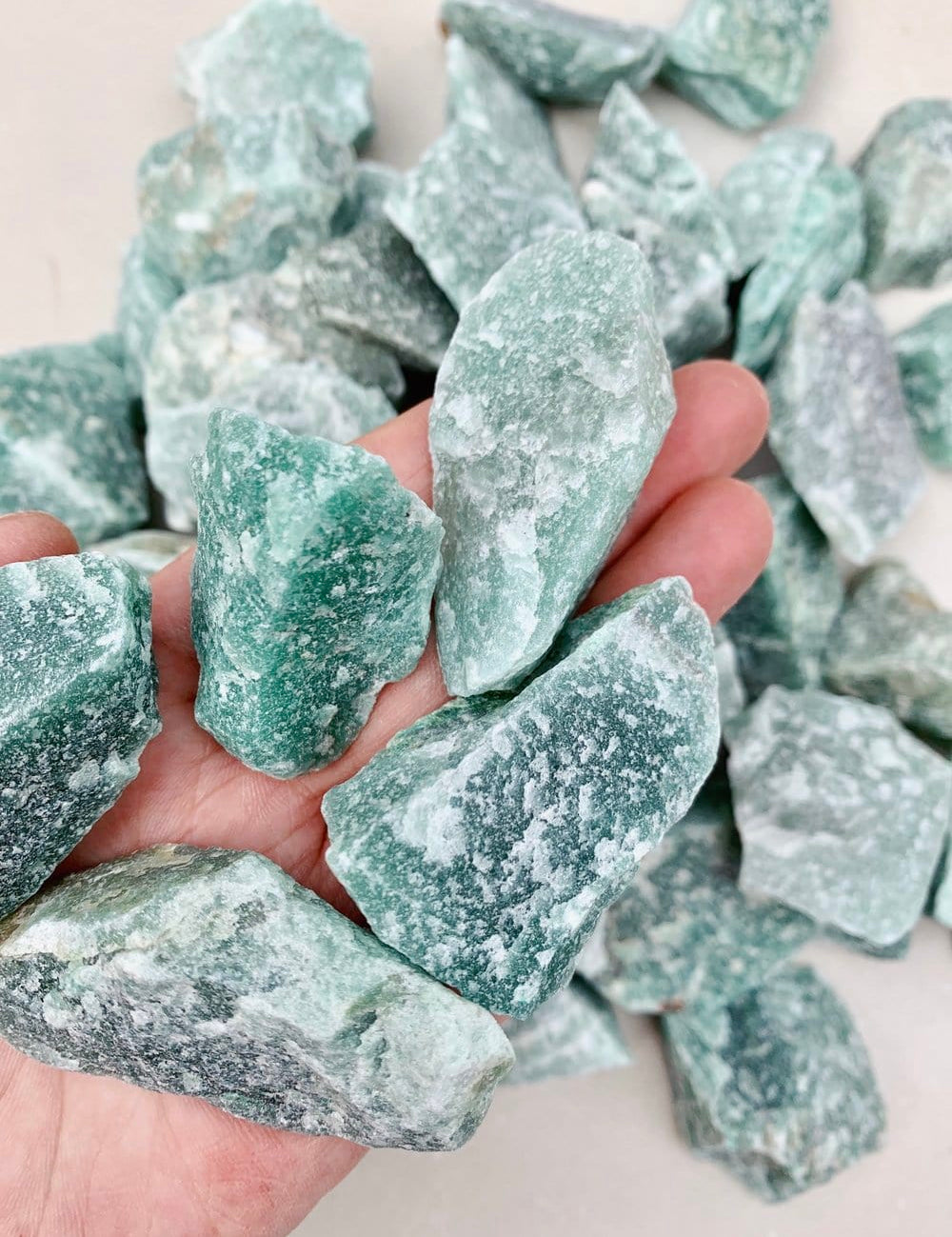 Small Green Aventurine Chunk - Intuitively Chosen raw cleanse and co.
