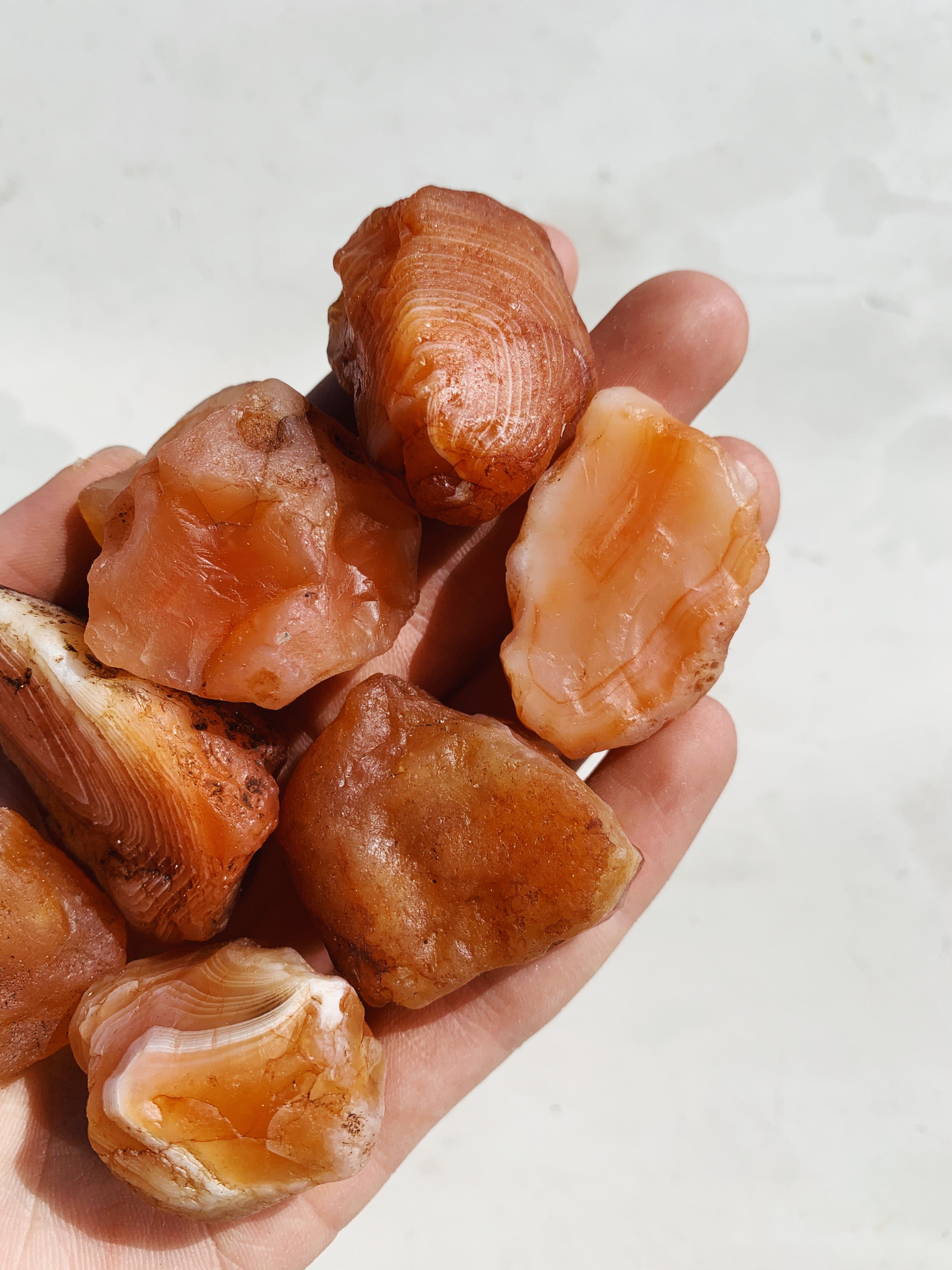 Small Raw Banded Carnelian - Intuitively Chosen raw cleanse and co.