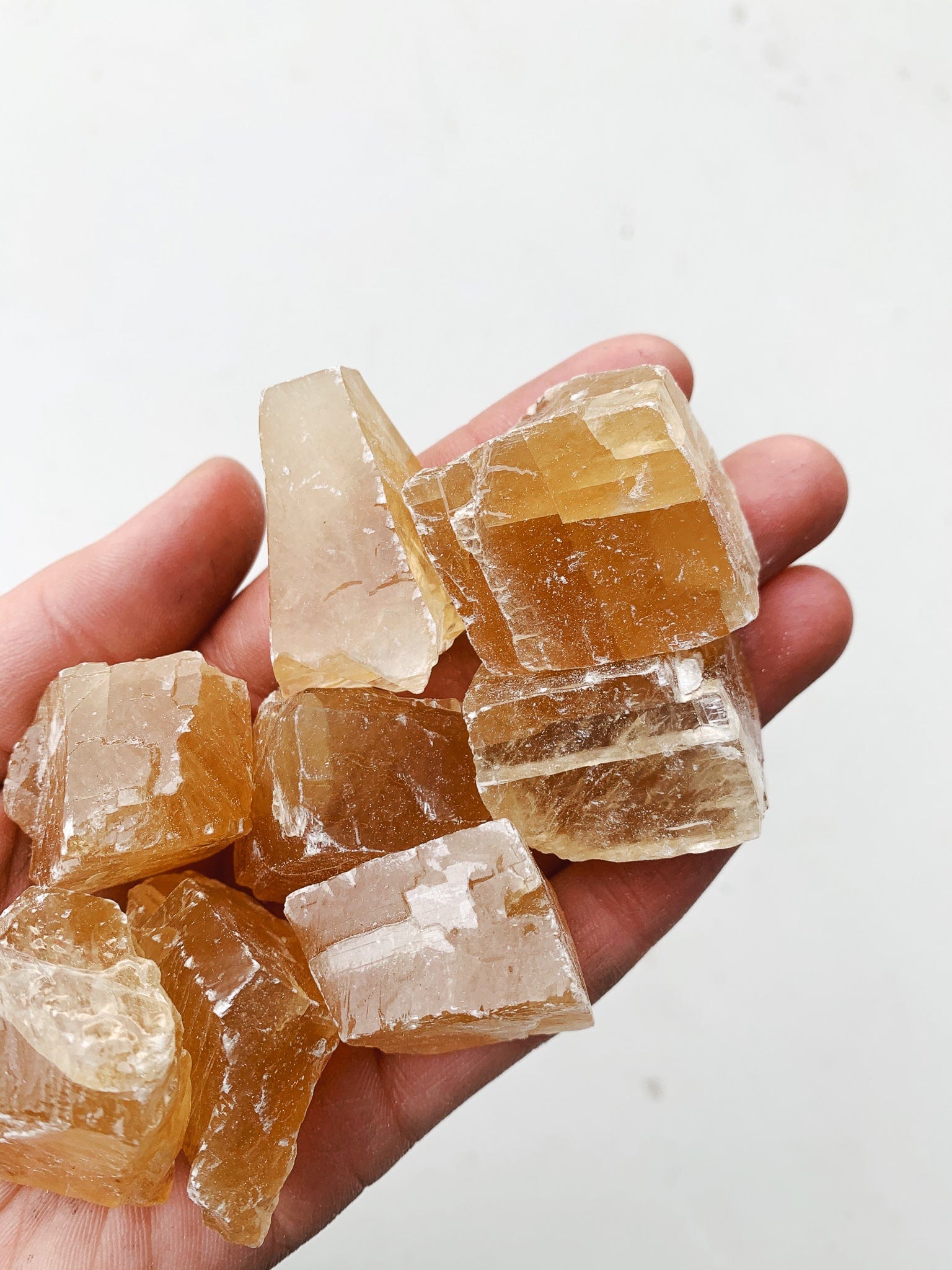 Small Raw Honey Calcite - Intuitively Chosen raw cleanse and co.