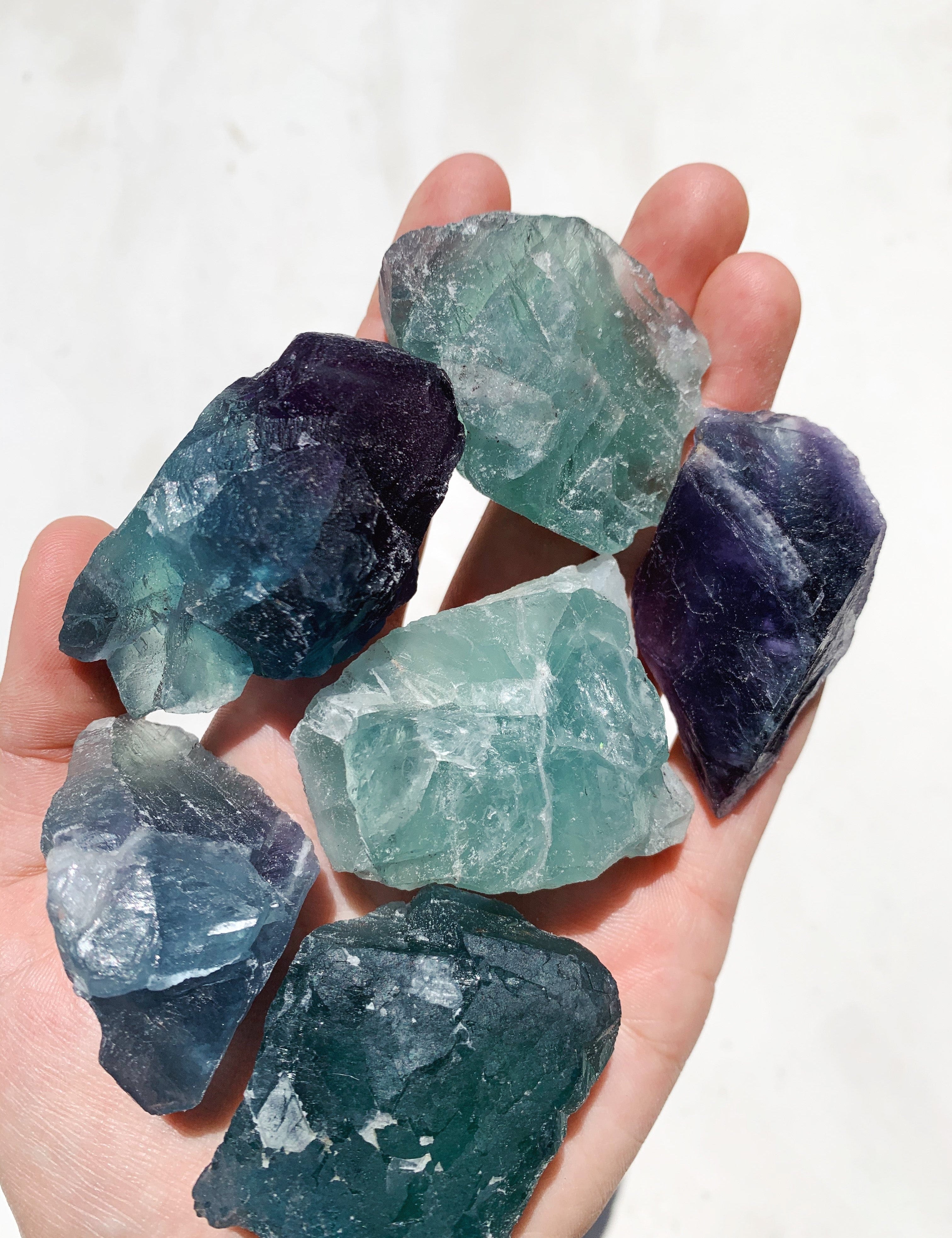 Small Raw Rainbow Fluorite - Intuitively Chosen raw cleanse and co.