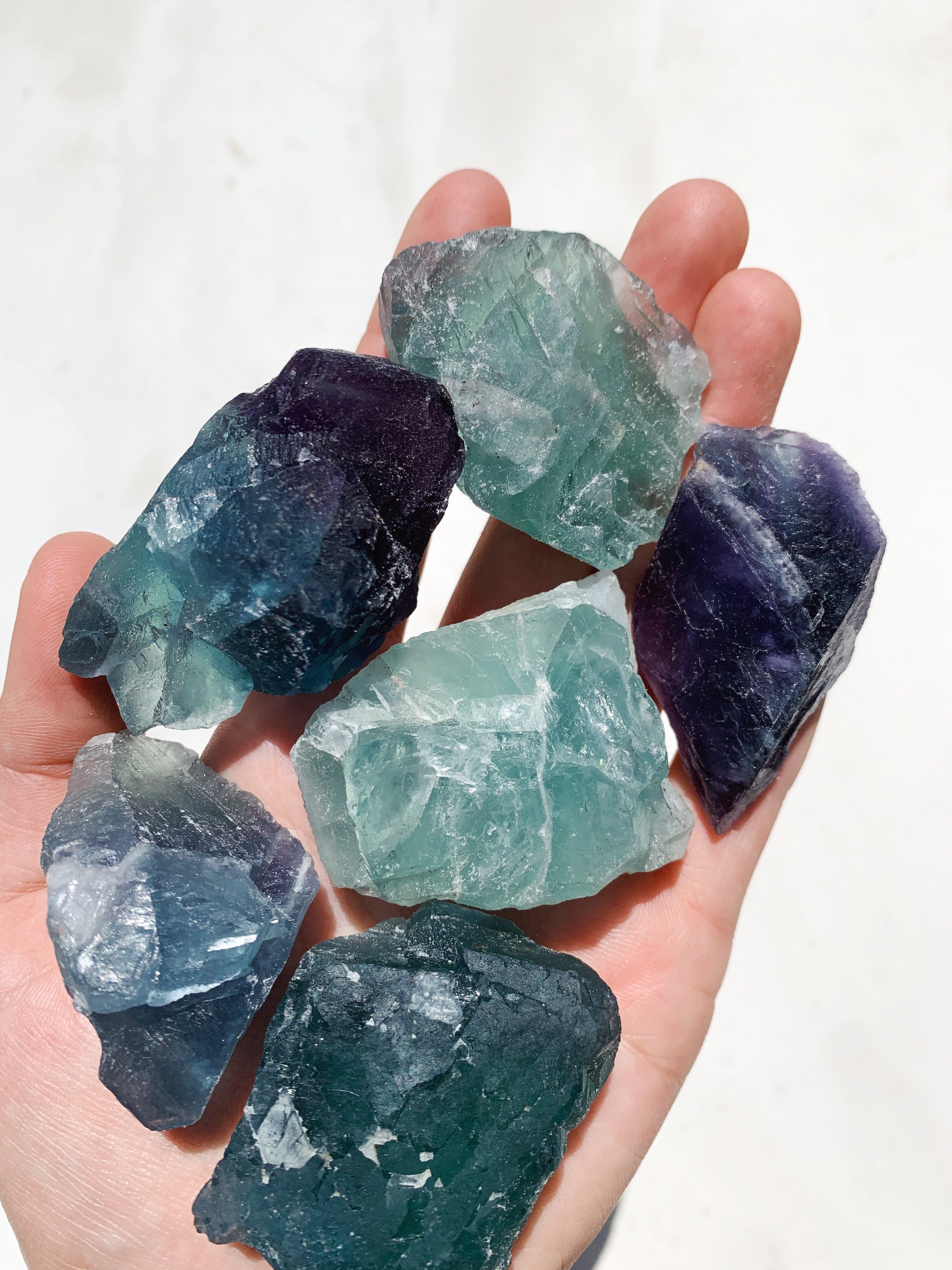 Small Raw Rainbow Fluorite - Intuitively Chosen raw cleanse and co.