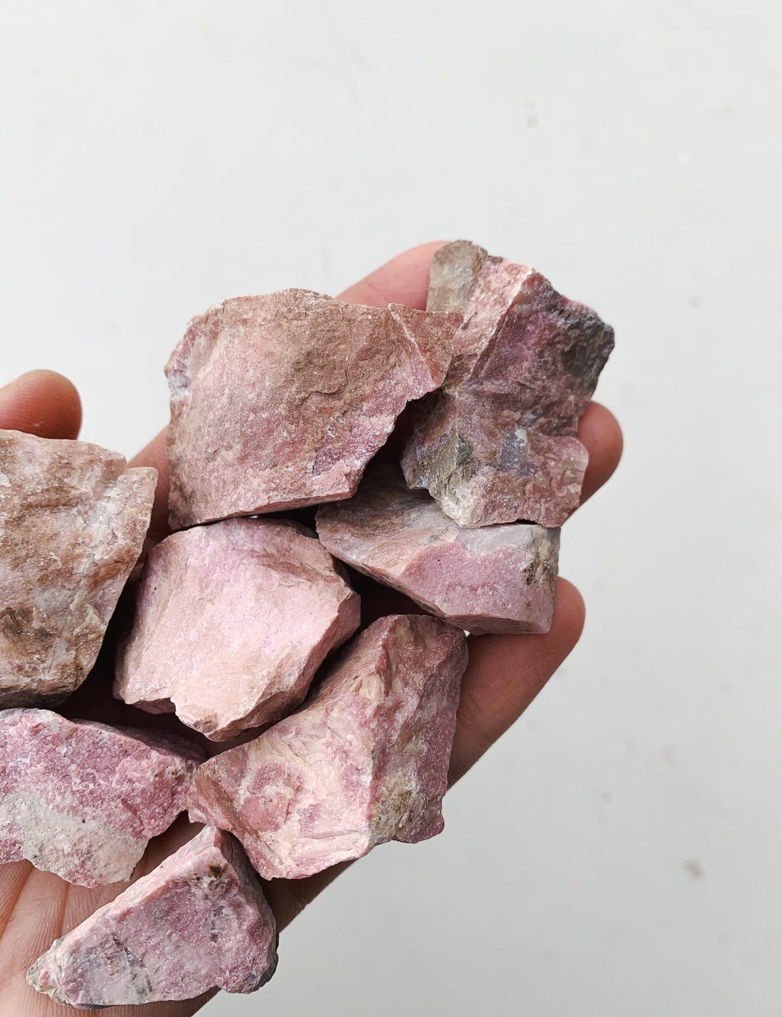 Small Raw Rhodonite - Intuitively Chosen raw cleanse and co.