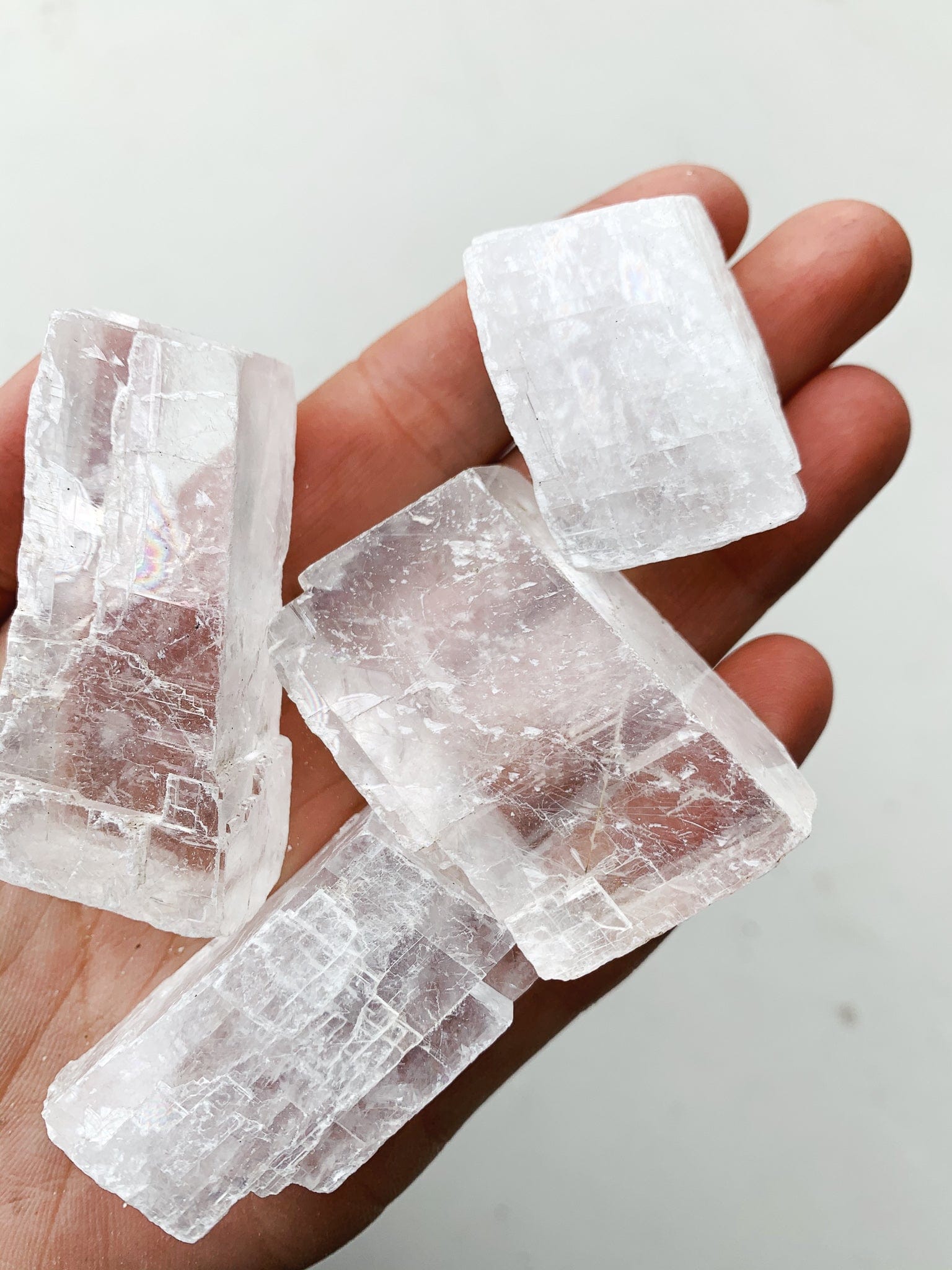 Small White Calcite - Intuitively Chosen raw cleanse and co.