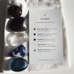 Study Crystal Kit - Concentration crystal kit cleanse & co.