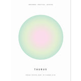 Taurus Aura - Zodiac Print print cleanse & co.