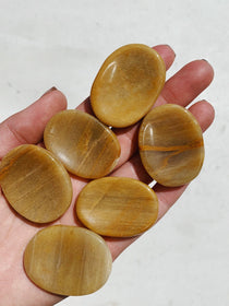 Yellow Aventurine Worry Stone cleanse & co.