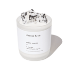 Zebra Jasper Crystal Candle - uplifted & aligned candle 200G / French Vanilla cleanse and co.