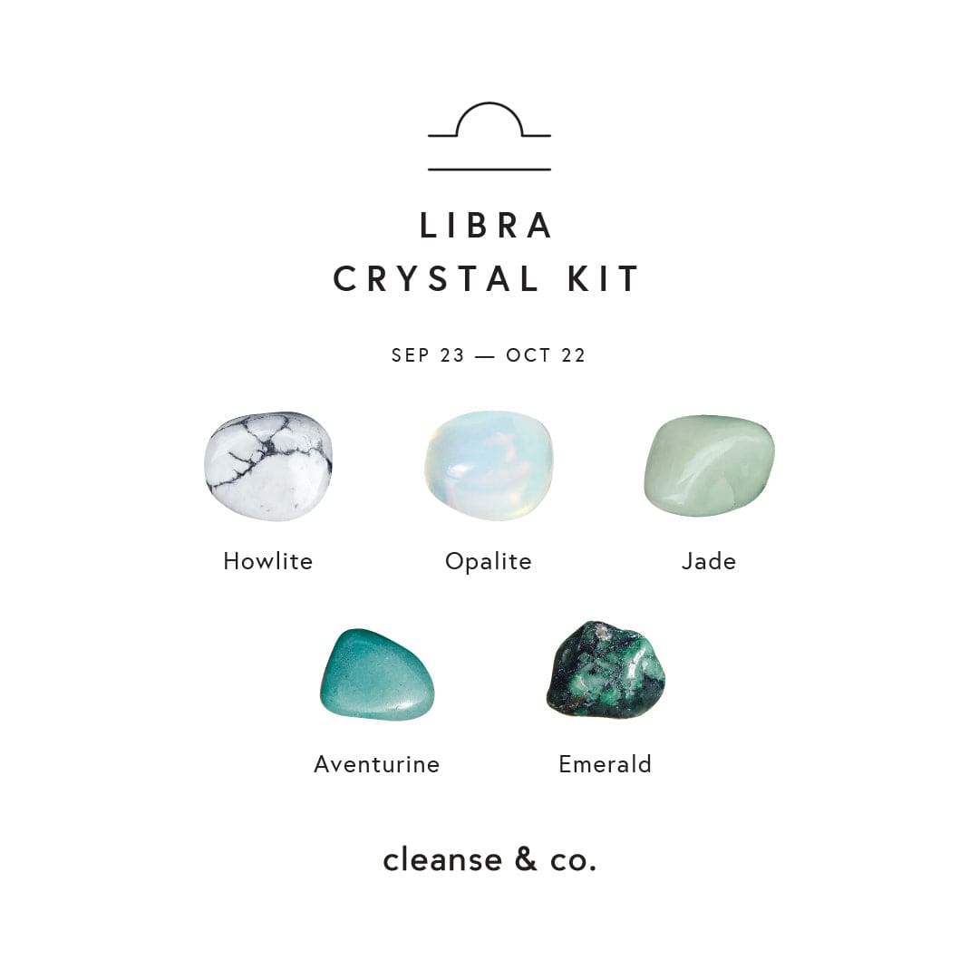 Zodiac Crystal Kit - Libra zodiac crystal kit cleanse & co.