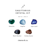Zodiac Crystal Kit - Sagittarius zodiac crystal kit cleanse & co.