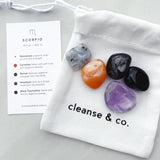 Zodiac Crystal Kit - Scorpio zodiac crystal kit cleanse & co.