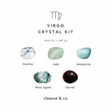 Zodiac Crystal Kit - Virgo zodiac crystal kit cleanse & co.