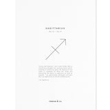 Zodiac Print - Sagittarius print cleanse & co.